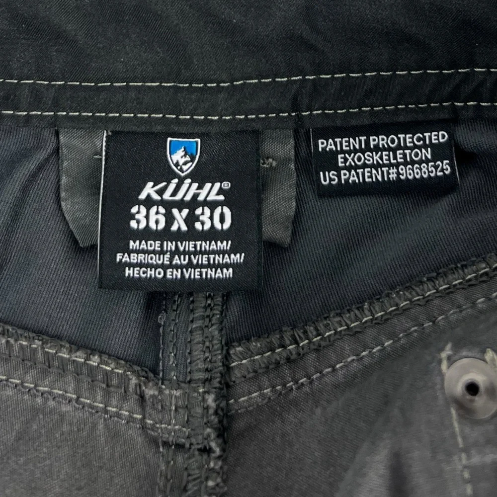 Kuhl Pants Mens 36 X 30 Radikl Pockets Outdoor Camping Hiking Trail Gray Cargo